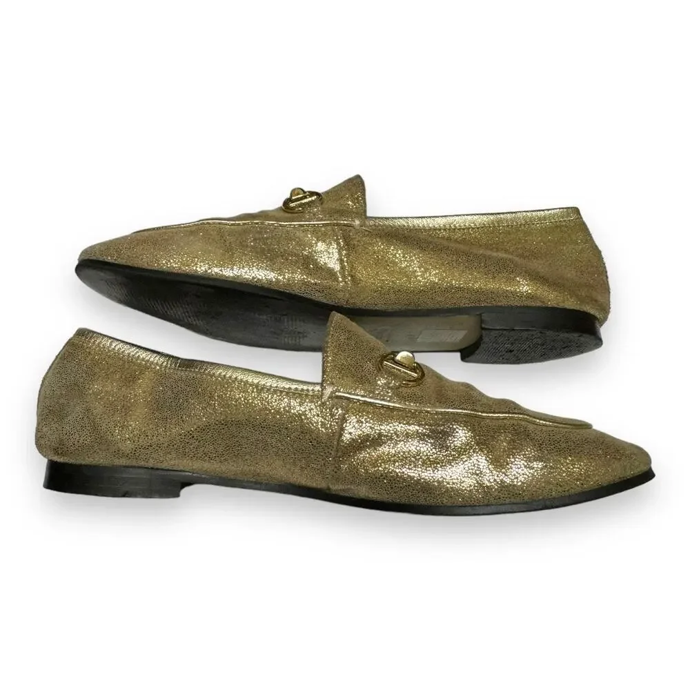 Dune London Womens Shoes Sz 40 EU Gold‎ Bit Loafers Leather Uppers